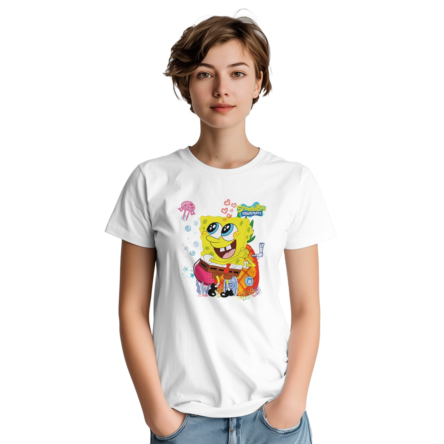 Spongebob Retro Tv Show Unisex Graphic Tee