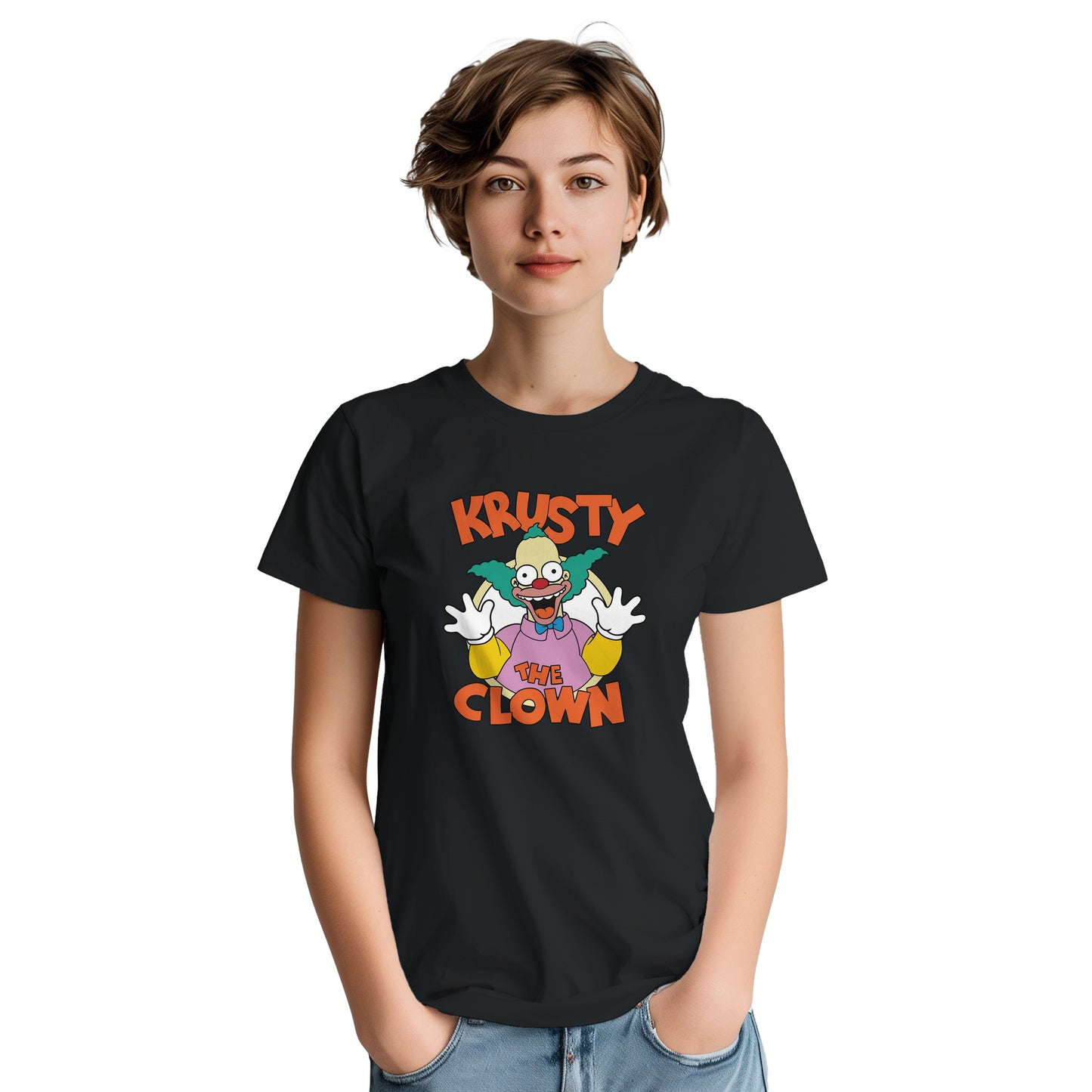Krusty the Clown Retro Tv Show Unisex Graphic Tee
