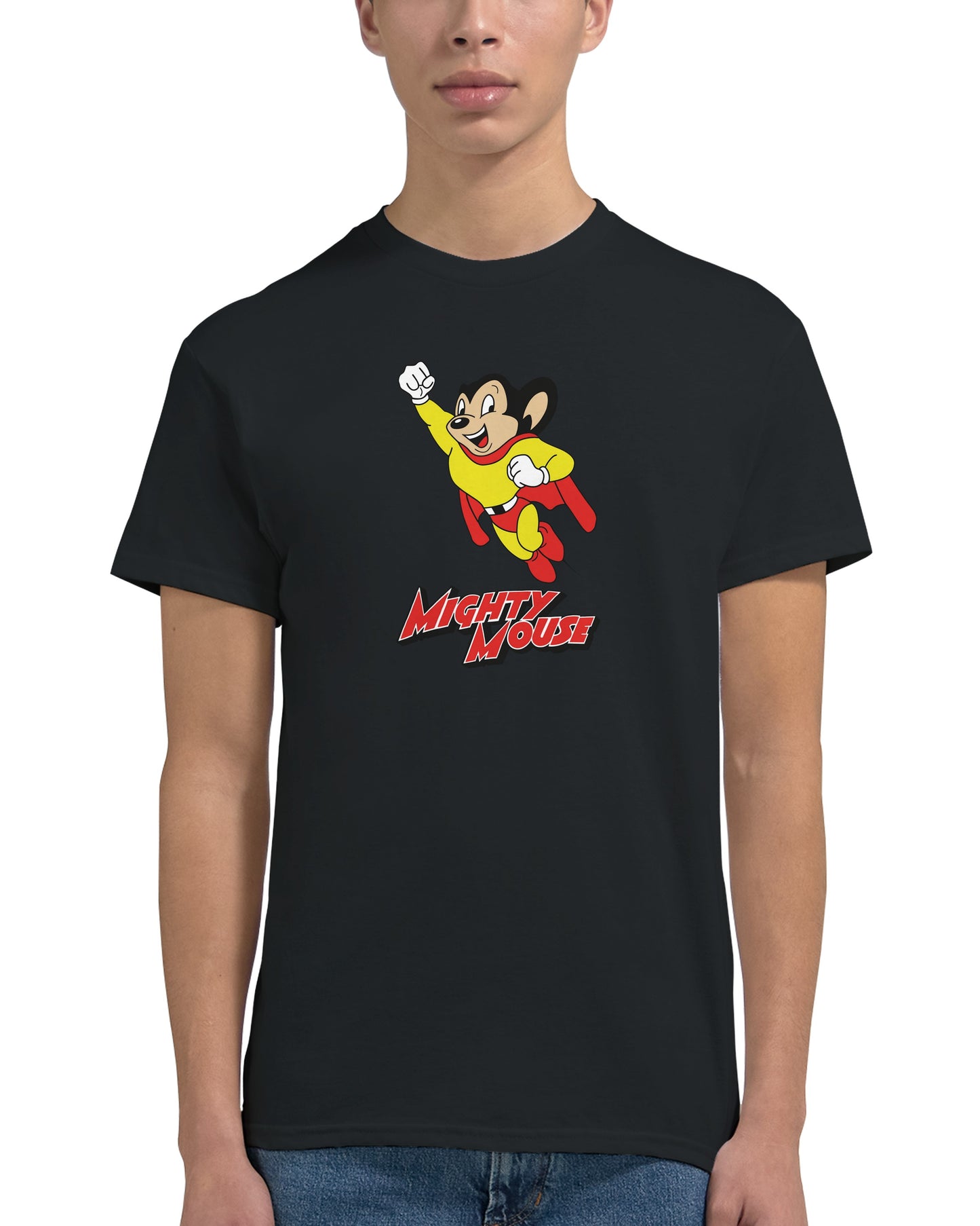 Mighty Mouse Retro Tv Show Unisex Graphic Tee